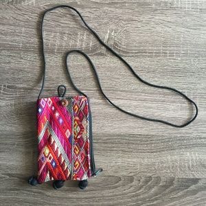 Small Geometric Embroidered Purse NEVER USED